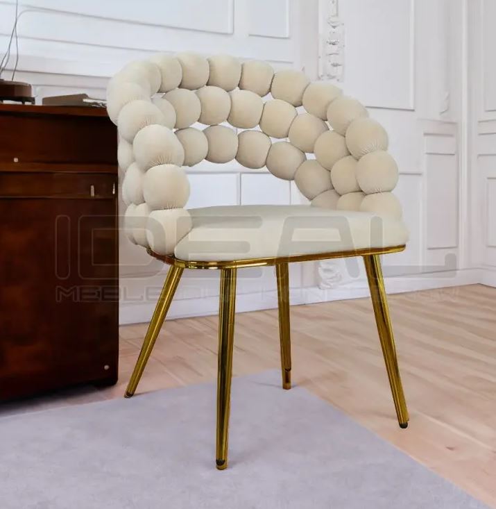 krzesło fantasy gold pyron złote nogi